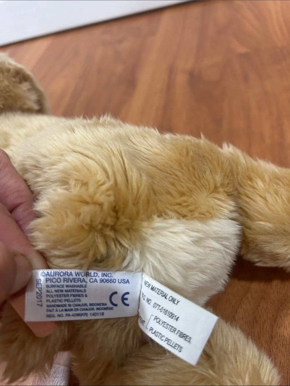 Aurora World Flopsie Goldie Golden Retriever Dog Plush 12” Stuffed Animal
